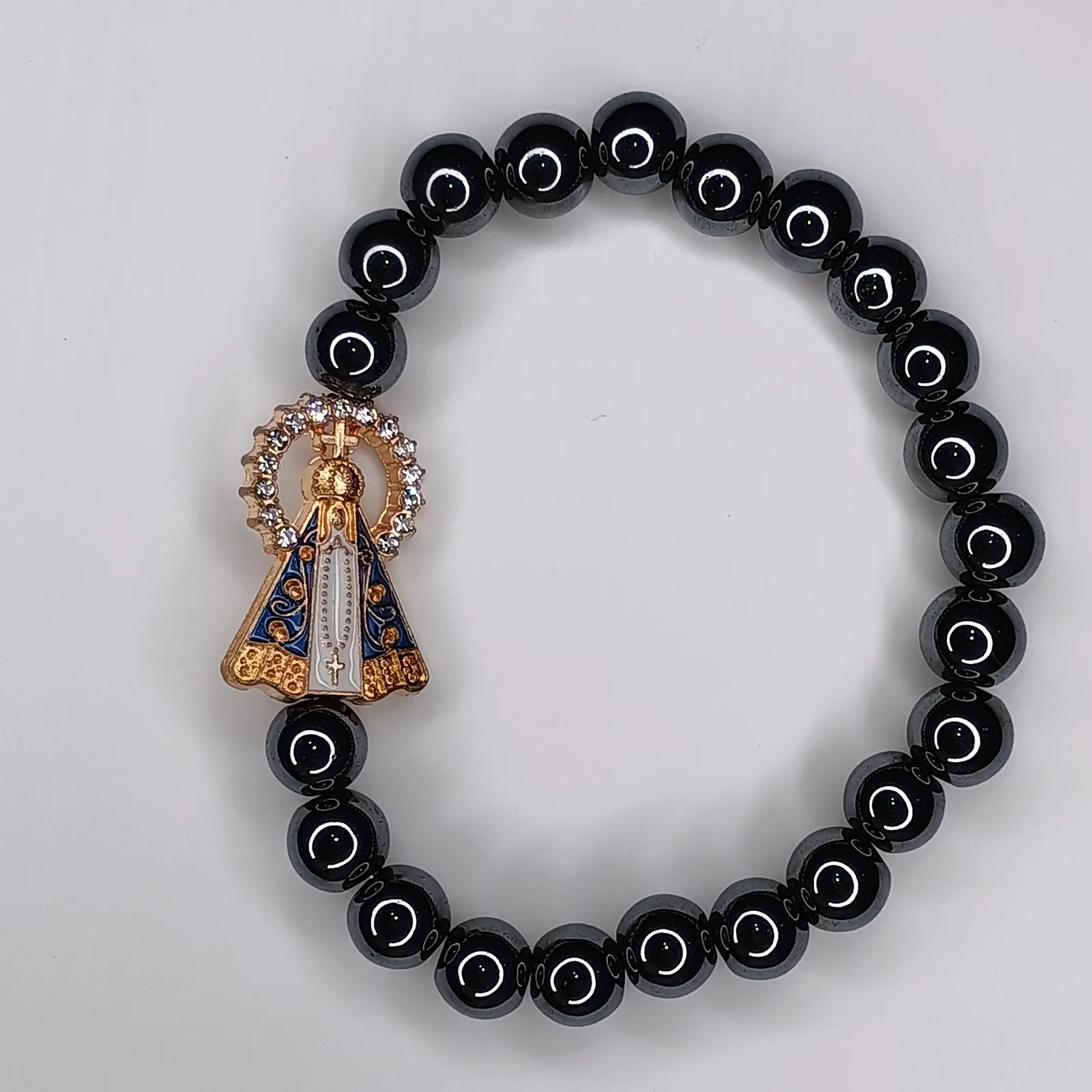 Pulseira de Hematita — Nossa Senhora Aparecida - Imagem 2