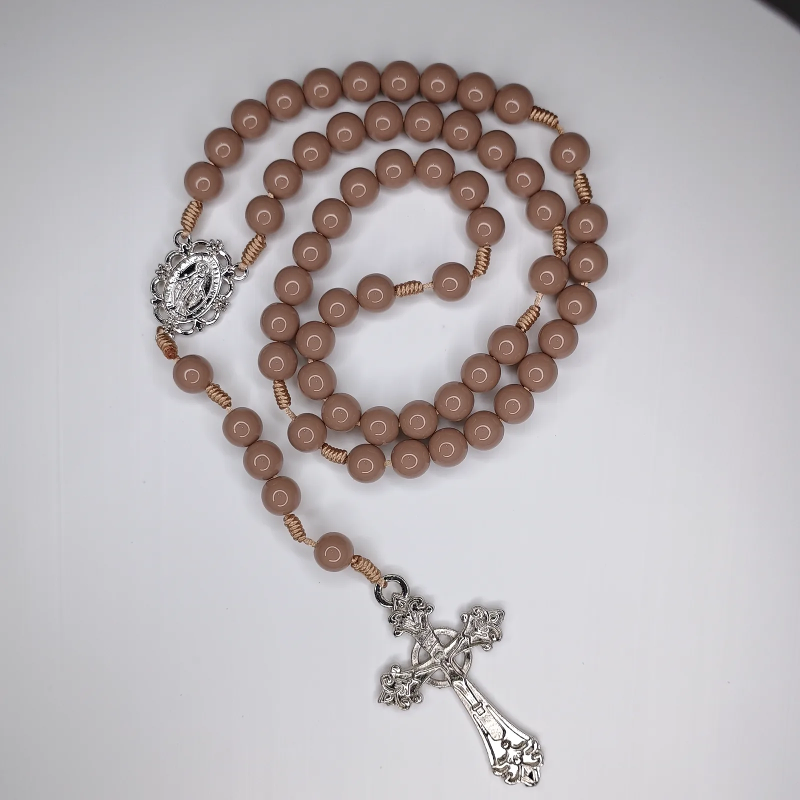 Terço Tradicional 10mm Catoli.co — Feito à Mão - Imagem 2