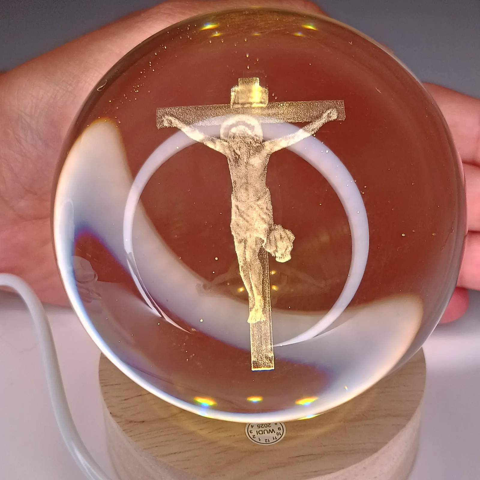 Luminária Devocional Globo com Base LED - Imagem 8