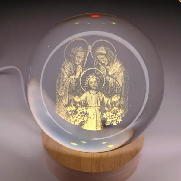 Luminária Devocional Globo com Base LED